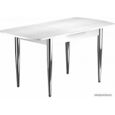Обеденный стол Васанти плюс БРП 120/152x80/1P (белый/хром)