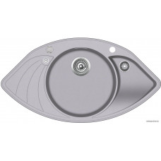 Кухонная мойка Aquasanita Papillon SCP151AW (alumetallic 202)