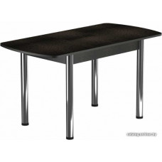 Обеденный стол Васанти плюс БРП 100/132x60Р (коричневый/хром)