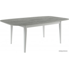 Обеденный стол Васанти плюс Дорн 110/150x70 (урбан лайт/белый)