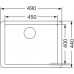 Кухонная мойка Asil AS 358 (полированная, 1 мм)