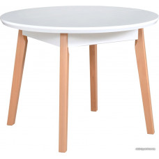 Обеденный стол DREWMIX Oslo 4 (белый/бук)