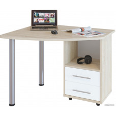 Письменный стол Сокол КСТ-102 правый (дуб сонома/белый)