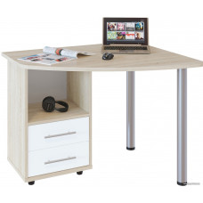 Письменный стол Сокол КСТ-102 левый (дуб сонома/белый)