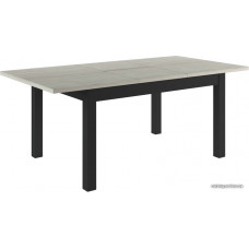 Обеденный стол Васанти плюс Д 120/160x80 (древисина белая/черный)