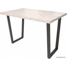 Обеденный стол Millwood Лофт U Light 160x80 (белый Craft/черный)