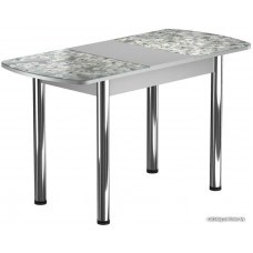 Обеденный стол Васанти плюс БРФ 100/132x60 Р (алюминий/хром/117)