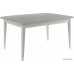 Обеденный стол Васанти плюс Дорн 120/160x80 (древесина белая/белый)
