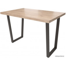 Обеденный стол Millwood Лофт U Light 160x80 (табачный Craft/черный)