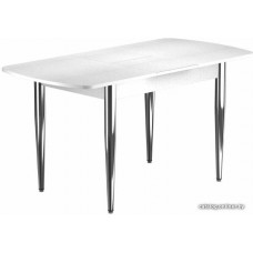 Обеденный стол Васанти плюс БРП 100/132x60/1Р (белый/хром)
