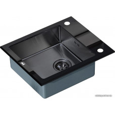 Кухонная мойка ZorG GL-6051 (черный/графит)