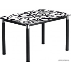 Обеденный стол Васанти плюс Васанти-1 100x60 (черный/хром/№122)