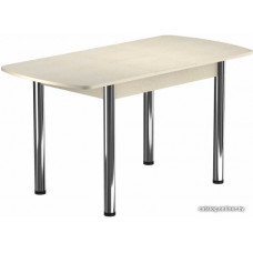 Обеденный стол Васанти плюс БРП 100/132x60Р (бежевый/хром)
