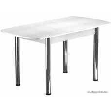 Обеденный стол Васанти плюс БРП 110/142x70Р (белый/хром)