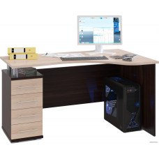 Компьютерный стол Сокол КСТ-104.1 левый (венге/беленый дуб)