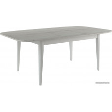 Обеденный стол Васанти плюс Дорн 110/150x70 (древесина белая/белый)